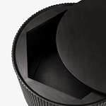 Черный приставной стол с местом для хранения Smart Textured Table варинант исполнения - 2 | Loft Concept в Брянске