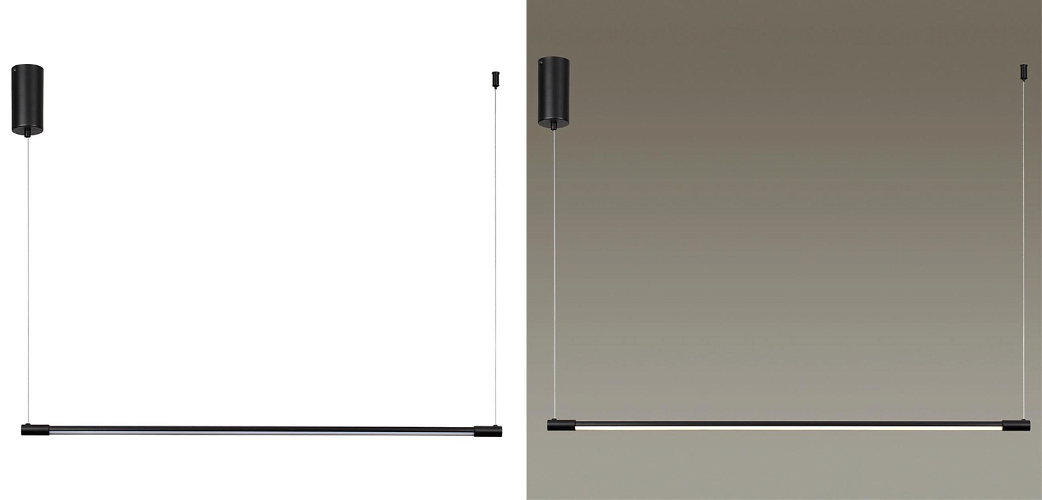 Подвесной светильник Trumpet Tube Black Linear Подвесной светильник Trumpet Tube Black Linear - Loft-Concept в Брянске