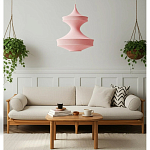 Подвесной вязаный розовый светильник «Моника» варинант исполнения - 5 | Loft Concept в Брянске