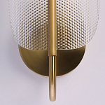 Бра с изогнутым рельефным плафоном Textured Glass варинант исполнения - 5 | Loft Concept в Брянске