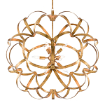 Люстра круглая в виде объёмного цветка Golden Flower Sphere варинант исполнения - 2 | Loft Concept в Брянске