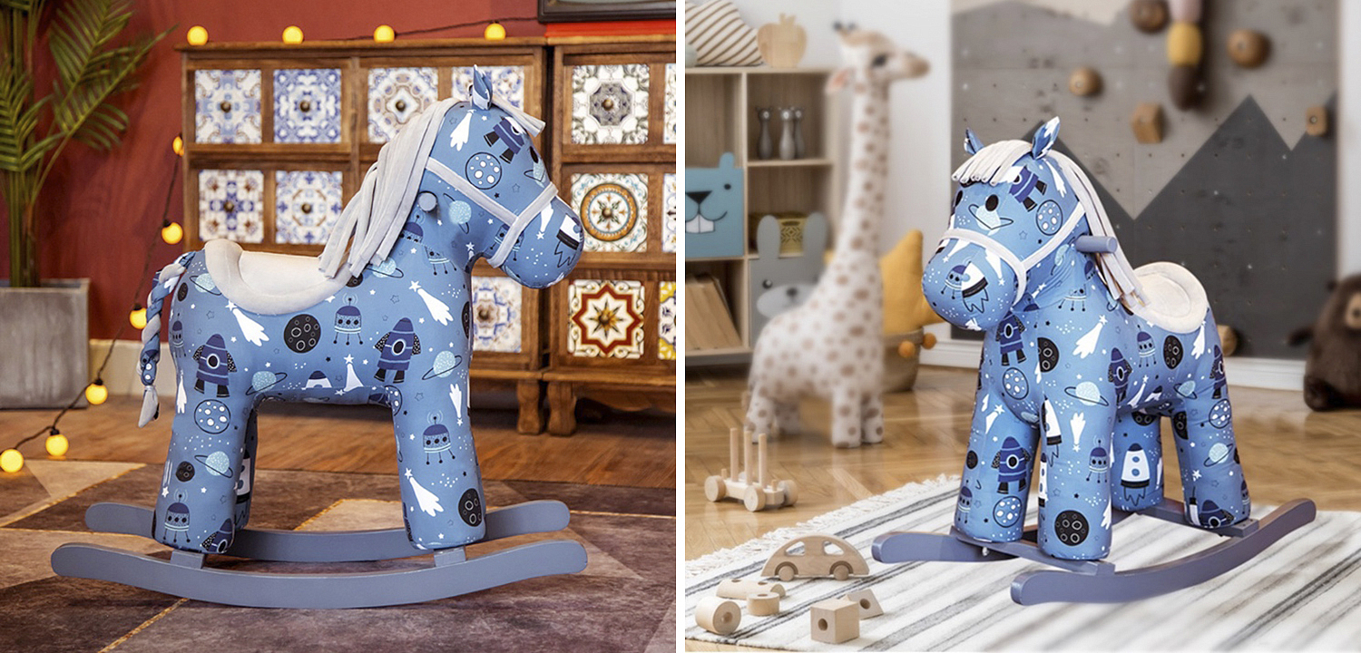 Лошадка-качалка голубая John Pony Лошадка-качалка голубая John Pony - Loft-Concept в Брянске