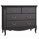 Комод черный из массива бука в стиле прованс Black Provence варинант исполнения - 2 | Loft Concept в Брянске