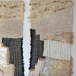 Триптих Геометрический гобелен бежевый Figurative Beige Wall Hangings варинант исполнения - 2 | Loft Concept в Брянске