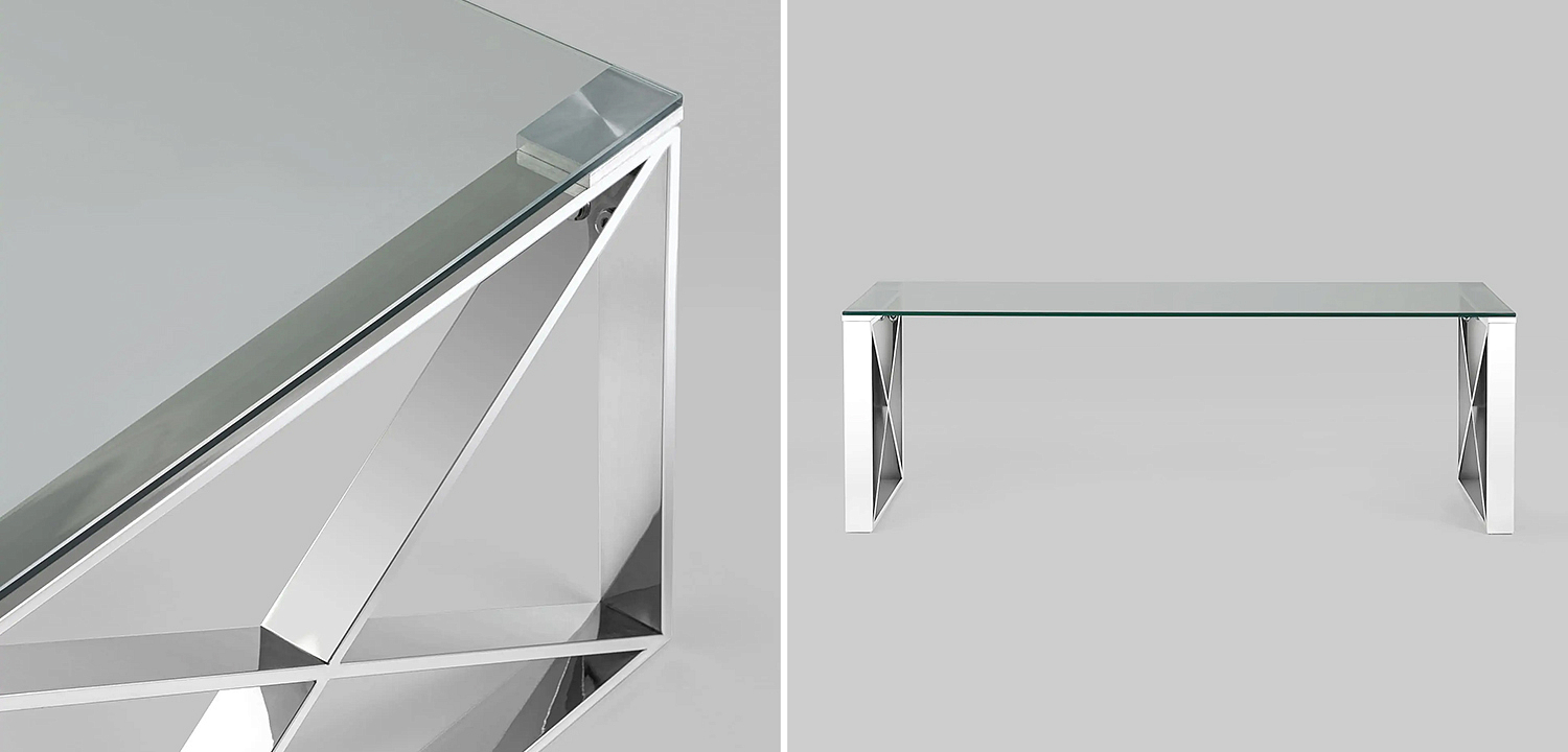 Столик кофейный Lannes Collection Silver Столик кофейный Lannes Collection Silver - Loft-Concept в Брянске