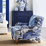 Кресло Trumann Club Chair Blue Landscape синий пейзаж варинант исполнения - 3 | Loft Concept в Брянске