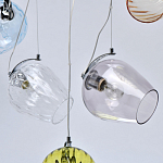 Люстра линейная с 5-ю разноцветными стеклянными плафонами Kaleido варинант исполнения - 12 | Loft Concept в Брянске