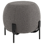 Пуф в ткани букле темно-серого цвета Pikelet варинант исполнения - 1 | Loft Concept в Брянске