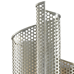 Бра серебряное изогнутой формы с перфорацией Perforation варинант исполнения - 1 | Loft Concept в Брянске