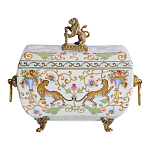 Шкатулка с фигуркой льва на крышке Eden Garden варинант исполнения - 3 | Loft Concept в Брянске