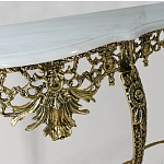 Консоль из бронзы с мраморной столешницей Bronze Console варинант исполнения - 2 | Loft Concept в Брянске