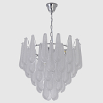Люстра с подвесками из рифленного стекла в форме капель Textured Glass Chandelier варинант исполнения - 4 | Loft Concept в Брянске