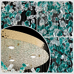 Люстра зеленая каскадная Green Light CascadeDroplet Chandelier варинант исполнения - 3 | Loft Concept в Брянске