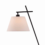 Торшер с черным наклонным корпусом и конусовидным абажуром Black Tripod варинант исполнения - 1 | Loft Concept в Брянске