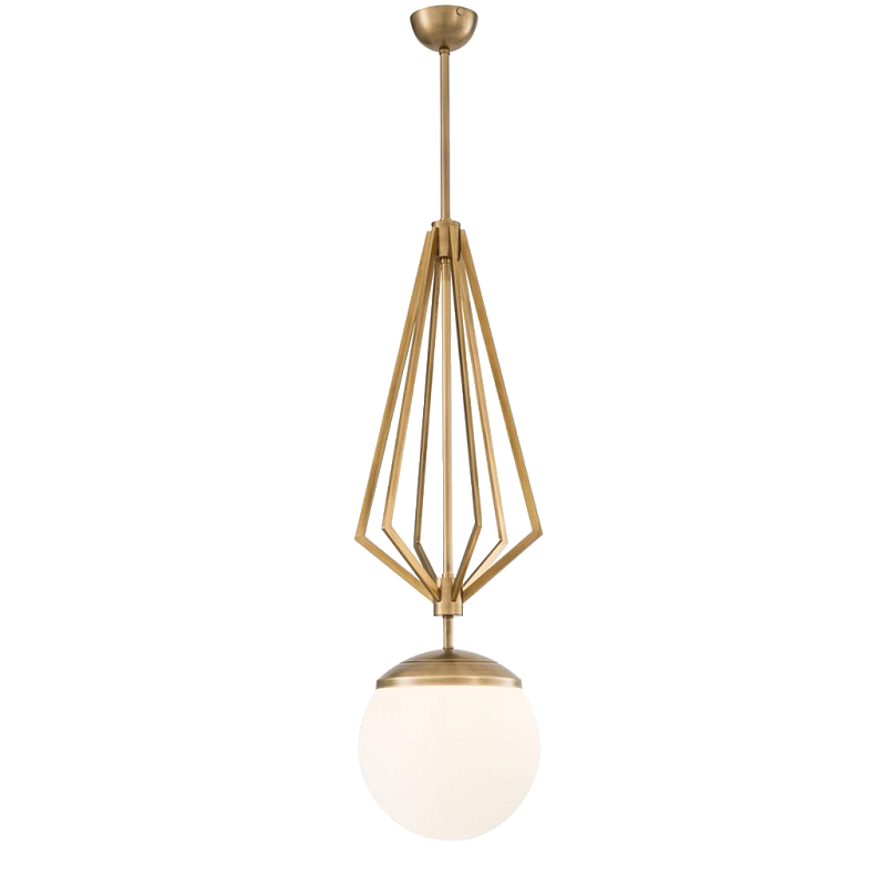 Люстра Chandelier Gigolo Латунь Античная полированная Белый Люстра Chandelier Gigolo Латунь Античная полированная Белый в Брянске | Loft Concept