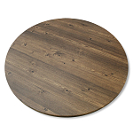 Стол журнальный c коричневой круглой столешницей на трех металлических ножках Charm Coffee Table варинант исполнения - 3 | Loft Concept в Брянске