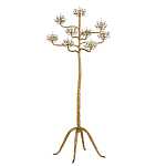Торшер золотой в виде растения Golden Flower Glade варинант исполнения - 3 | Loft Concept в Брянске