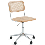 Офисный стул из ротанга на колёсах June Rattan Wicker Chair варинант исполнения - 1 | Loft Concept в Брянске