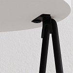 Стол приставной с 2-мя круглыми белыми столешницами ESSEL SIDE TABLE WHITE варинант исполнения - 2 | Loft Concept в Брянске