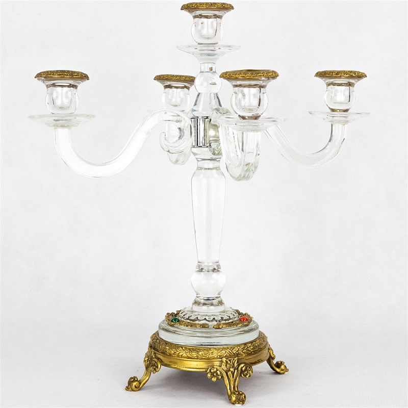 Подсвечник Transparent Candlestick Бронза Прозрачный (Transparent) Подсвечник Transparent Candlestick Бронза Прозрачный (Transparent) в Брянске | Loft Concept