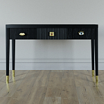 Дизайнерский Письменный стол Elsa Dreams Black с тремя ящиками варинант исполнения - 1 | Loft Concept в Брянске