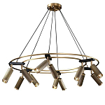 Люстра круглая с медными фактурными плафонами Trustworthiness варинант исполнения - 1 | Loft Concept в Брянске