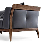 Кресло большое c каркасом из массива дерева Walnut Armchair варинант исполнения - 1 | Loft Concept в Брянске