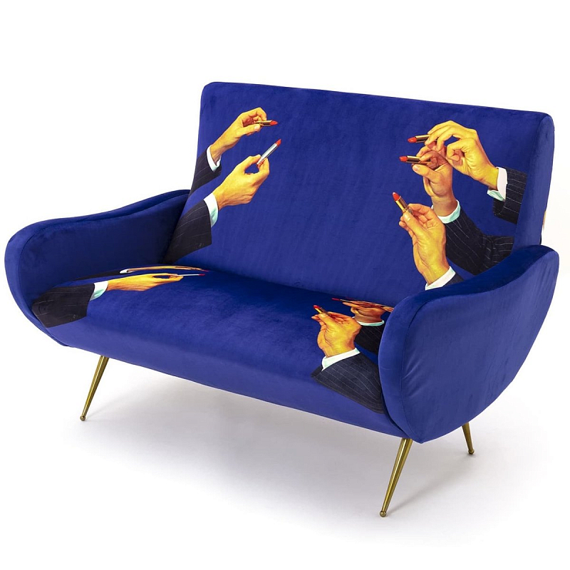 Диван Seletti Sofa Two Seater Lipsticks Фиолетовый в Брянске | Loft Concept 