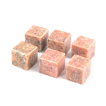 Камни для охлаждения виски из розового мрамора Natural Stone Cube варинант исполнения - 3 | Loft Concept в Брянске