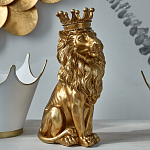 Статуэтка лев с детализированной гривой и изящной короной Lion Crown  варинант исполнения - 5 | Loft Concept в Брянске