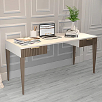 Рабочий стол с прямоугольной белой столешницей и 2-мя ящиками Harper Line варинант исполнения - 2 | Loft Concept в Брянске