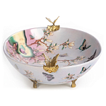 Белое фарфоровое блюдо с изображением бабочек Eden Garden варинант исполнения - 3 | Loft Concept в Брянске