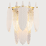 Бра с декором из рельефного стекла в виде перьев Abelia Feather Wall Lamp варинант исполнения - 2 | Loft Concept в Брянске