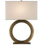 Настольная лампа с корпусом в форме кольца и прямоугольным абажуром French Ring варинант исполнения - 3 | Loft Concept в Брянске