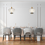 Подвесной светильник многослойный из рифленого прозрачного стекла Academy of Light варинант исполнения - 7 | Loft Concept в Брянске