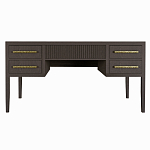 Большой Рабочий стол Primo с 5 выдвижными ящиками Темный орех варинант исполнения - 7 | Loft Concept в Брянске