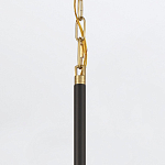 Подвесной светильник с плафоном в форме плоского купола и белой шарообразной лампой Eurofase варинант исполнения - 6 | Loft Concept в Брянске