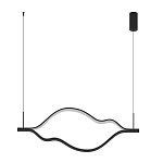 Подвесной светильник волнообразный изогнутый на двух тросах 123 см Spiral Lighting варинант исполнения - 4 | Loft Concept в Брянске