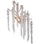 Бра на ветвистом золотом каркасе со стеклянными подвесами Raceme варинант исполнения - 1 | Loft Concept в Брянске