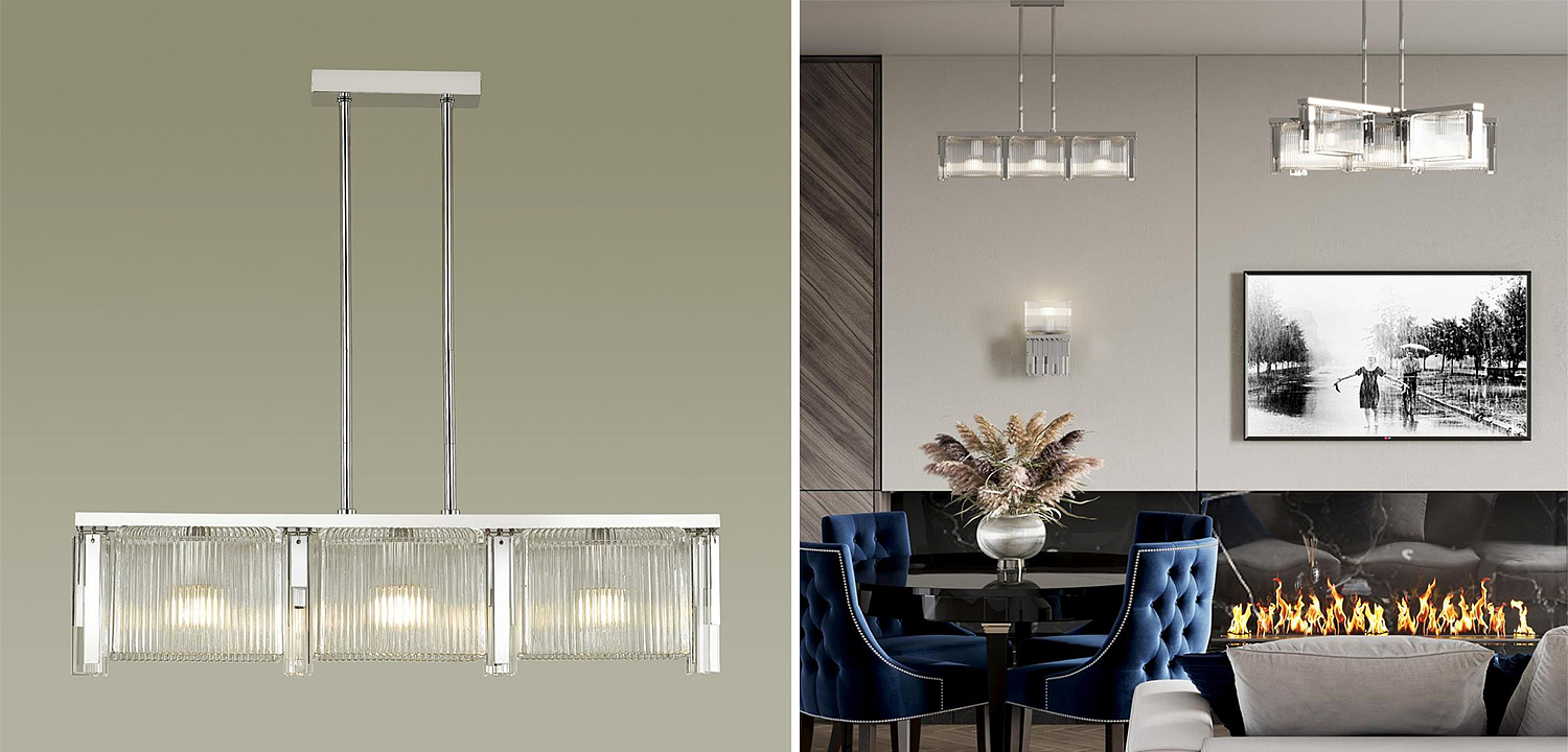 Люстра Madelen Chrome Linear Chandelier Люстра Madelen Chrome Linear Chandelier - Loft-Concept в Брянске