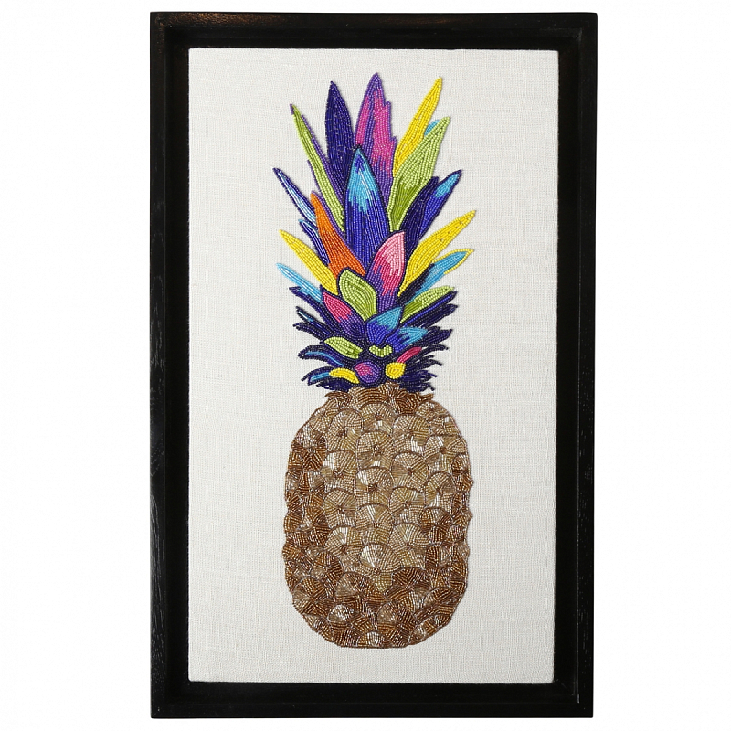 Панно PINEAPPLE BEADED WALL ART Мульти в Брянске | Loft Concept 