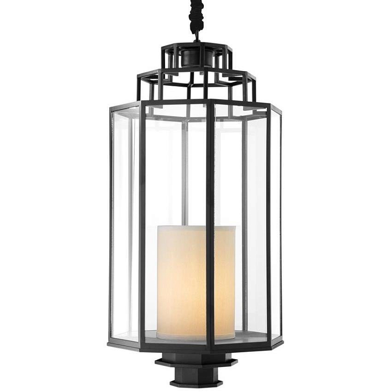 Люстра Lantern Monticello L Черный Прозрачное Стекло Кремовый Люстра Lantern Monticello L Черный Прозрачное Стекло Кремовый в Брянске | Loft Concept