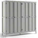 Шкаф серый Silva Grey Cabinet варинант исполнения - 7 | Loft Concept в Брянске