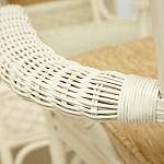 Комплект обеденный из ротанга Eloise grand white варинант исполнения - 8 | Loft Concept в Брянске