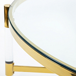 Кофейный столик со столешницей из стекла Crossy варинант исполнения - 5 | Loft Concept в Брянске