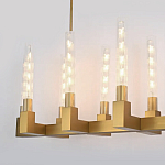 Люстра CANELLE Linear Chandelier 12 Modern Brass варинант исполнения - 1 | Loft Concept в Брянске