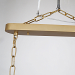 Люстра подвесная овальная со стеклянными трубками Длина 100 см Nembus варинант исполнения - 2 | Loft Concept в Брянске