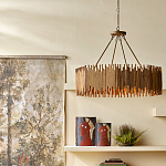 Люстра с абажуром из ротанга Wicker Furniture варинант исполнения - 4 | Loft Concept в Брянске