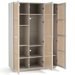 Шкаф с тремя дверцами из плетеного ротанга Tomio Wicker Furniture варинант исполнения - 3 | Loft Concept в Брянске