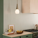 Подвесной светильник каплевидной формы с комбинированным плафоном из стали и белого матового стекла Kichler варинант исполнения - 15 | Loft Concept в Брянске